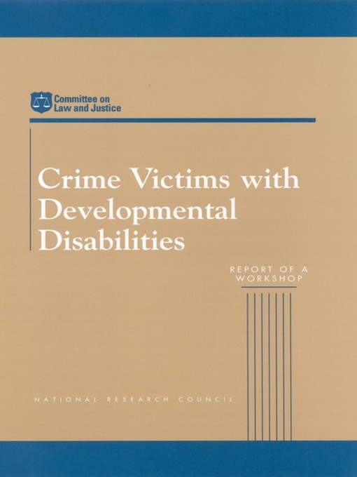 Detalles del título Crime Victims with Developmental Disabilities de National Research Council - Lista de espera